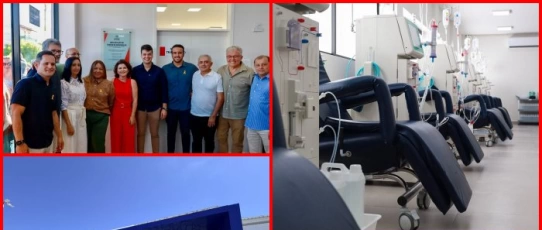 Com investimento de R$ 1,38 milhão, Centro de Hemodiálise é entregue em Pombal; Pollyanna celebra entrega e destaca luta antiga pela unidade