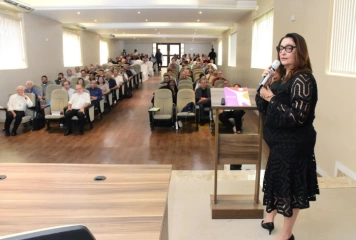 Juiza Graziela Queiroga na apresentação da campanha