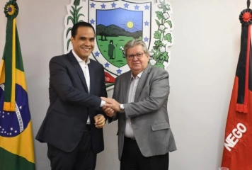 Ministro Gustavo Feliciano e o governador João Azevêdo