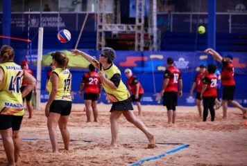 Torneio de vôlei no Paraíba World Beach Games