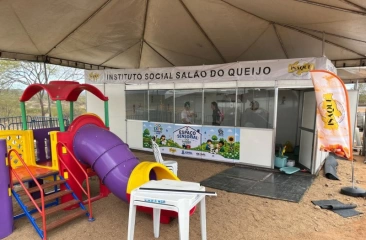 Sala sensorial itinerante do projeto “Agro que Acolhe” na Expo Pombal