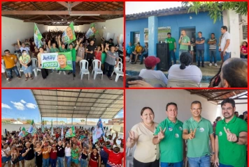 Jutay Meneses cumprindo agenda no Sertão