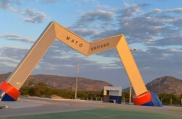 Portal de entrada da cidade de Mato Grosso-PB