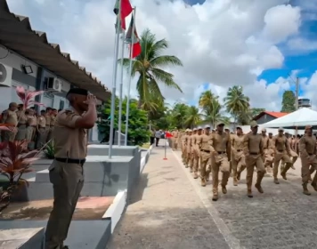 Alunos do Curso de Formação de Soldados da Polícia Militar da Paraíba