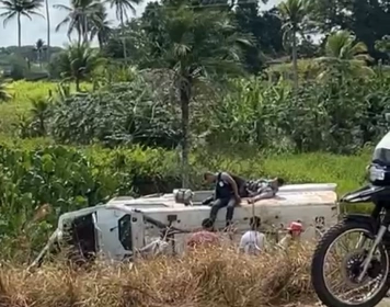 Acidente com carro-forte