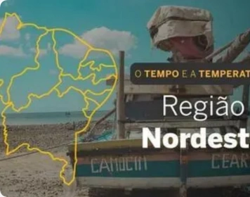 Previsão do tempo para o nordeste