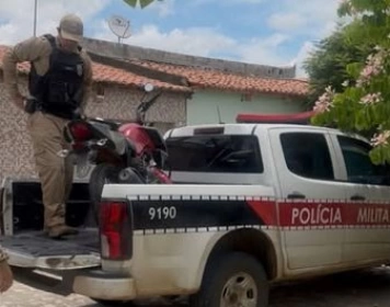 Motocicleta recuperada em ação da Polícia Militar