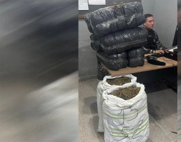 Apreensão de mais de 60 Kg de maconha