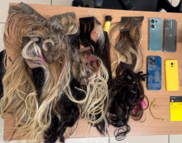 Materiais subtraídos em roubo