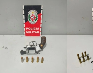 Armas de fogo apreendidas pela polícia militar em Mamanguape 