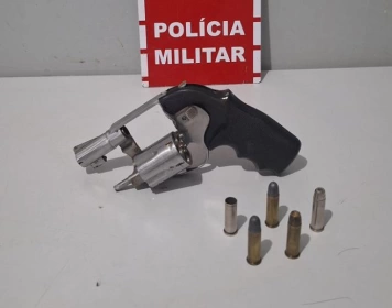 Arma de fogo apreendida em ação da PM