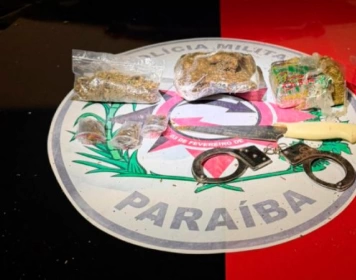 Drogas apreendidas em ação da PM
