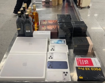 Produtos apreendidos no Aeroporto de João Pessoa