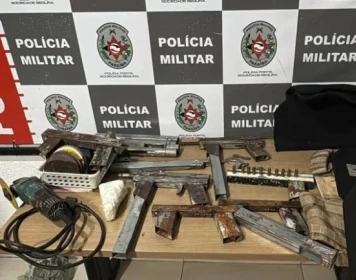 Arsenal apreendido em ação da PM