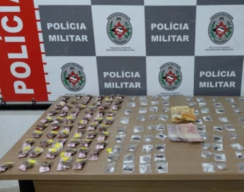 Drogas apreendidas pela Polícia Militar em João Pessoa 