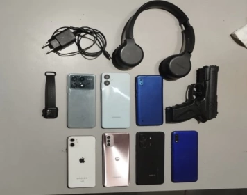 Material apreendido em ação da Polícia Militar