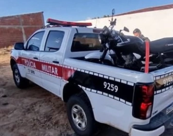 Moto recuperada pela Polícia Militar em Águiar 