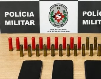 Arma de fogo apreendida pela polícia militar em João Pessoa 