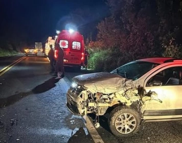 Colisão com ferido na BR-230 em Pombal