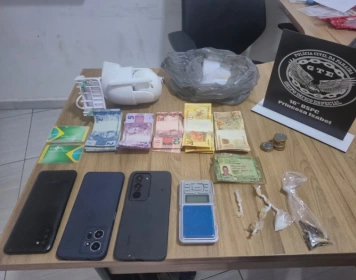 Drogas apreendidas em ação da Polícia Civil