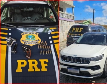 Prisão de foragido da Justiça e apreensão de armas, munições e veículo clonado