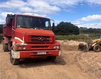 Extração ilegal de areia em APP no município de Passagem, na Paraíba 