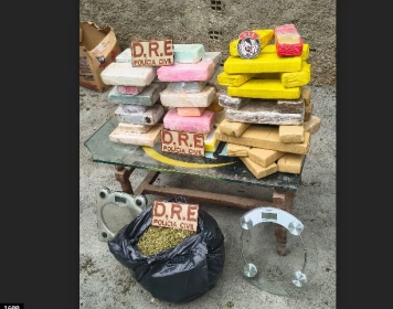 Grande apreensão de drogas