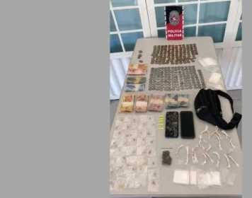 Drogas apreendidas pela polícia militar em Princesa Isabel 