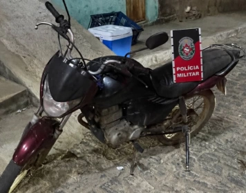Apreensão de motocicleta com sinais de adulteração