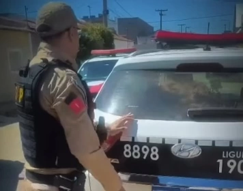 Prisão realizada pela polícia militar em Diamante 