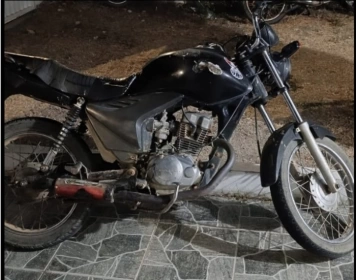 Apreensão de moto com sinais de identificação raspados