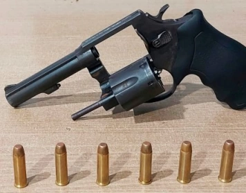 Arma de fogo apreendida pela polícia militar em João Pessoa 