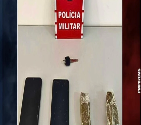 ROTAM apreende 95g de maconha e detém dupla após tentativa de fuga, em São Bento