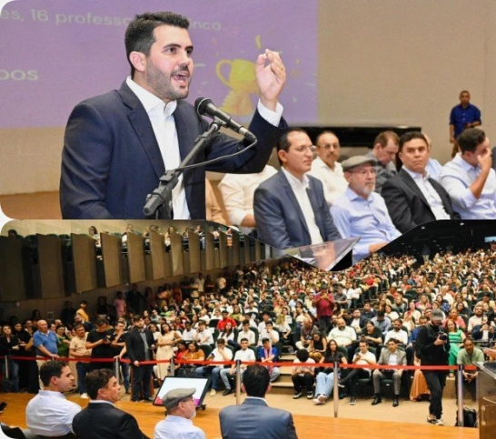 Ao lado de João e Lucas, Wilson Filho celebra redução da evasão escolar na Paraíba