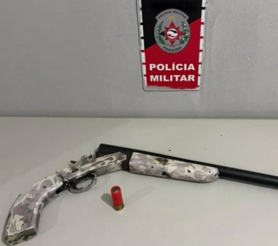Confronto com a polícia termina com suspeito morto e espingarda calibre 12 apreendida