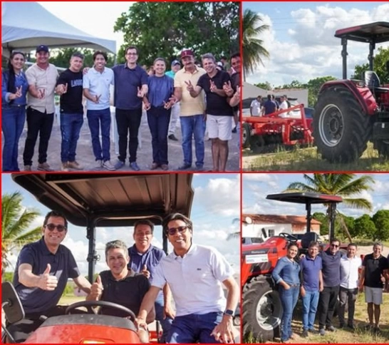 Deputado Gervásio Maia entrega maquinário agrícola para fortalecer o campo em Baraúna