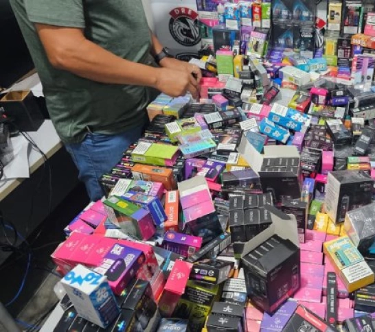 Polícia Civil fecha, na PB, “loja virtual” de vapes e apreende carga vinda do Paraguai