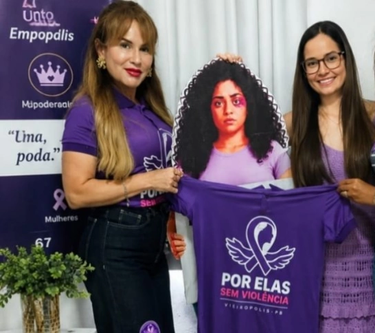 Secretaria de Políticas Públicas para as Mulheres da Prefeitura Municipal de Vieirópolis realiza ações do Agosto Lilás