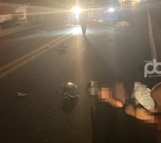 Grave acidente entre moto e ônibus deixa vítima fatal na BR-116, divisa da Paraíba com o Ceará; Vídeo