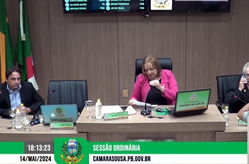 Imagem Plenária da Câmara de Vereadores em Sousa