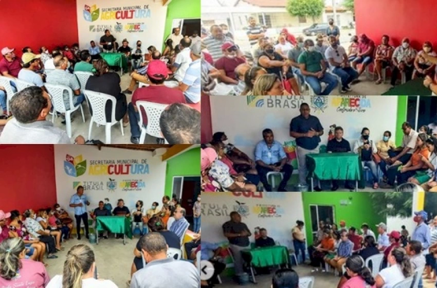 Imagem Encontro com o superintendente do Incra da Paraíba, em Aparecida 