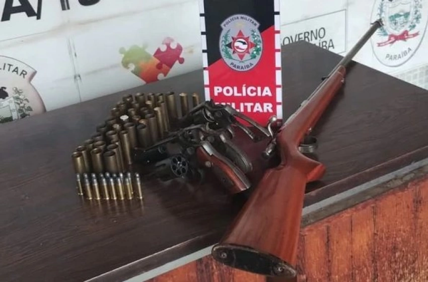 Imagem Apreensão de arma e munições na cidade de Ibiara