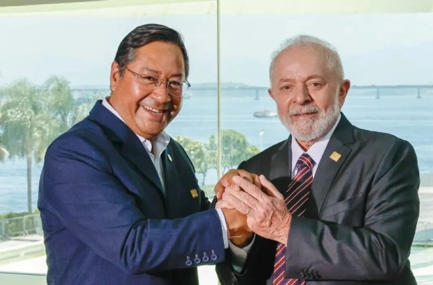 Imagem Lula se reúne com Luis Arce em Santa Cruz de la Sierra