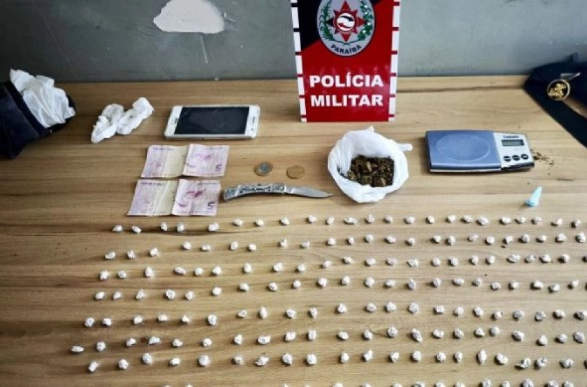 Imagem Prisão de homem com mais de 200 porções de drogas em Sousa