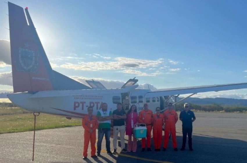 Imagem Sangue é transportado de João Pessoa em aeronave para salvar paciente grave em Catolé do Rocha