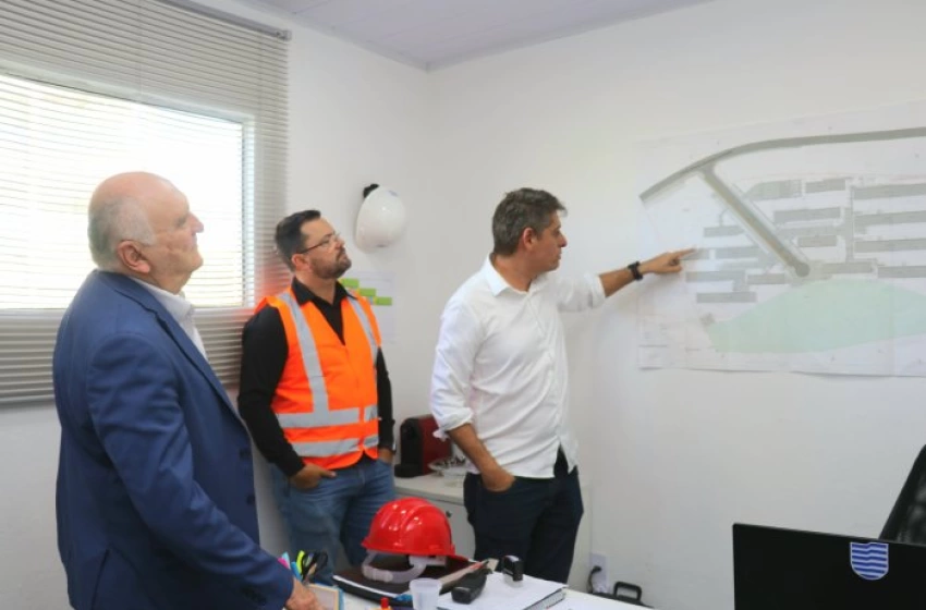 Imagem Obras do Parque Socioambiental do Róger e do Complexo Habitacional na Beira Rio