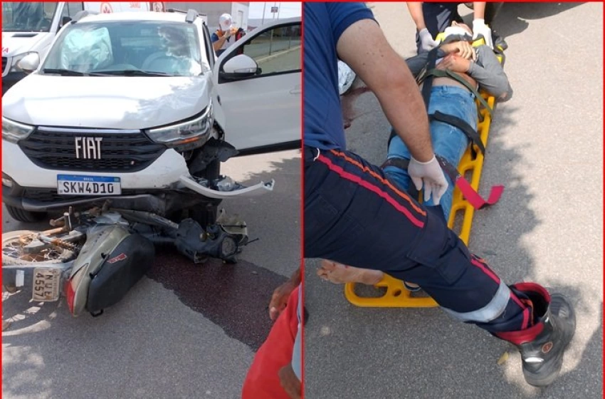 Imagem Acidente com vítima ferida na cidade de Sousa