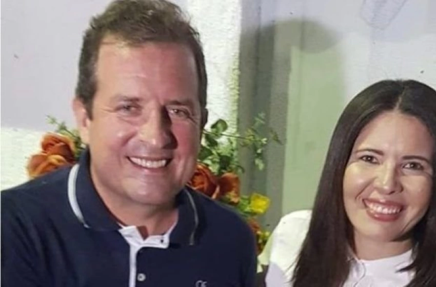 Imagem Prefeito de Sousa, Fábio Tyrone, e a ex-secretária de saúde, Amanda Silveira