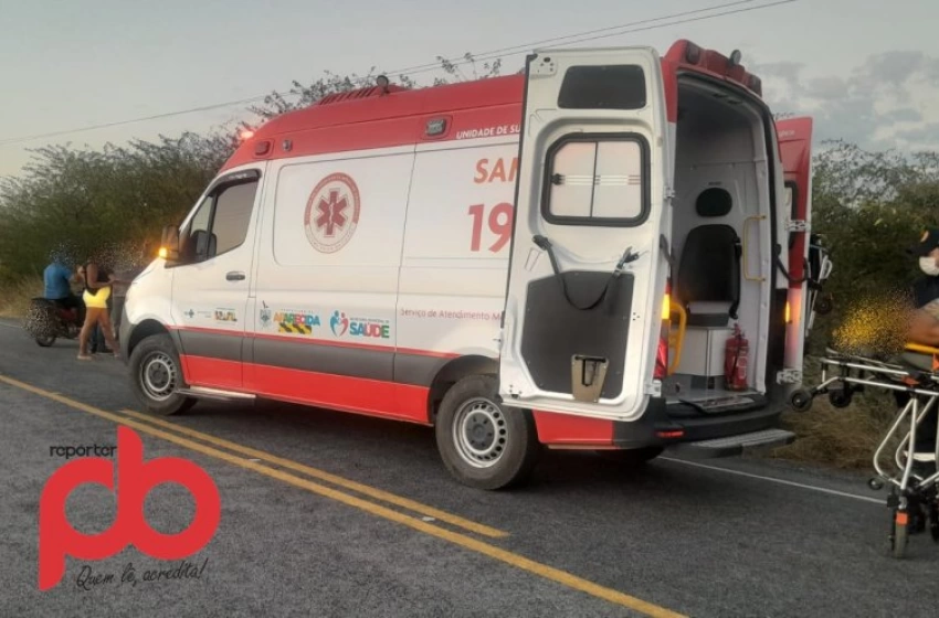 Imagem Imagem do acidente registrado na PB 359, próximo a Aparecida 