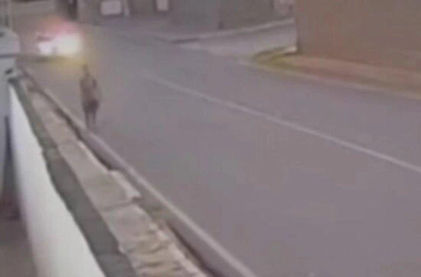 Imagem Cena da Idosa sendo atropelada é gravada por Câmaras de Seguranças